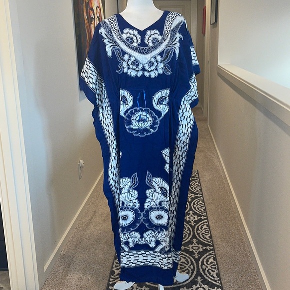 BATIK halus INDONESIA dress moo moo BATIKMOTO Jumbo Tiedye Print Batik D… - Picture 1 of 8